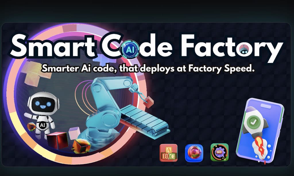 Smart Code Factory website preview